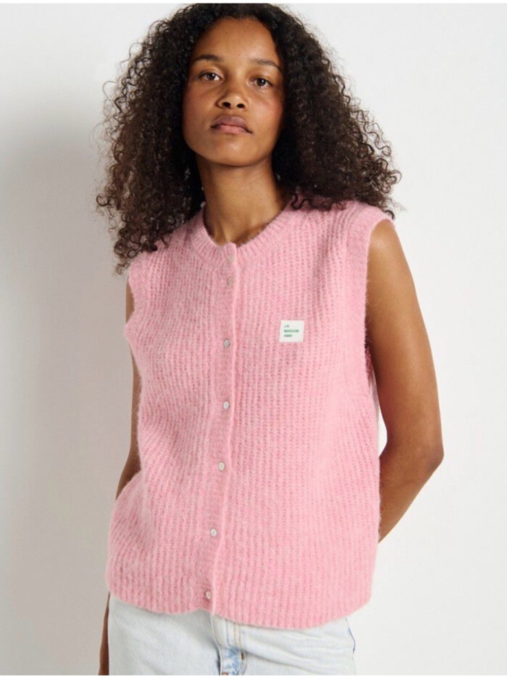 American Vintage East vest in Orchid.